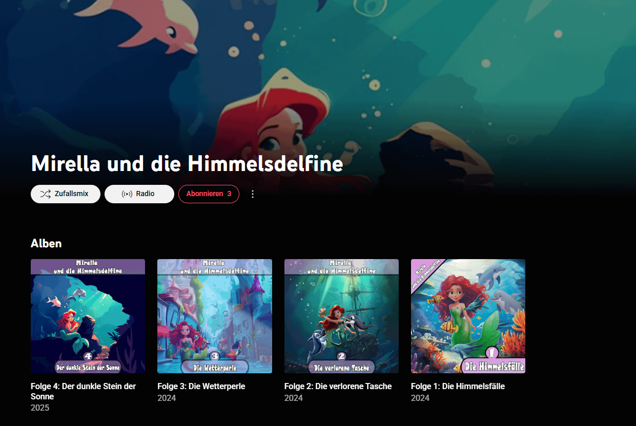 youtube Music album suchen