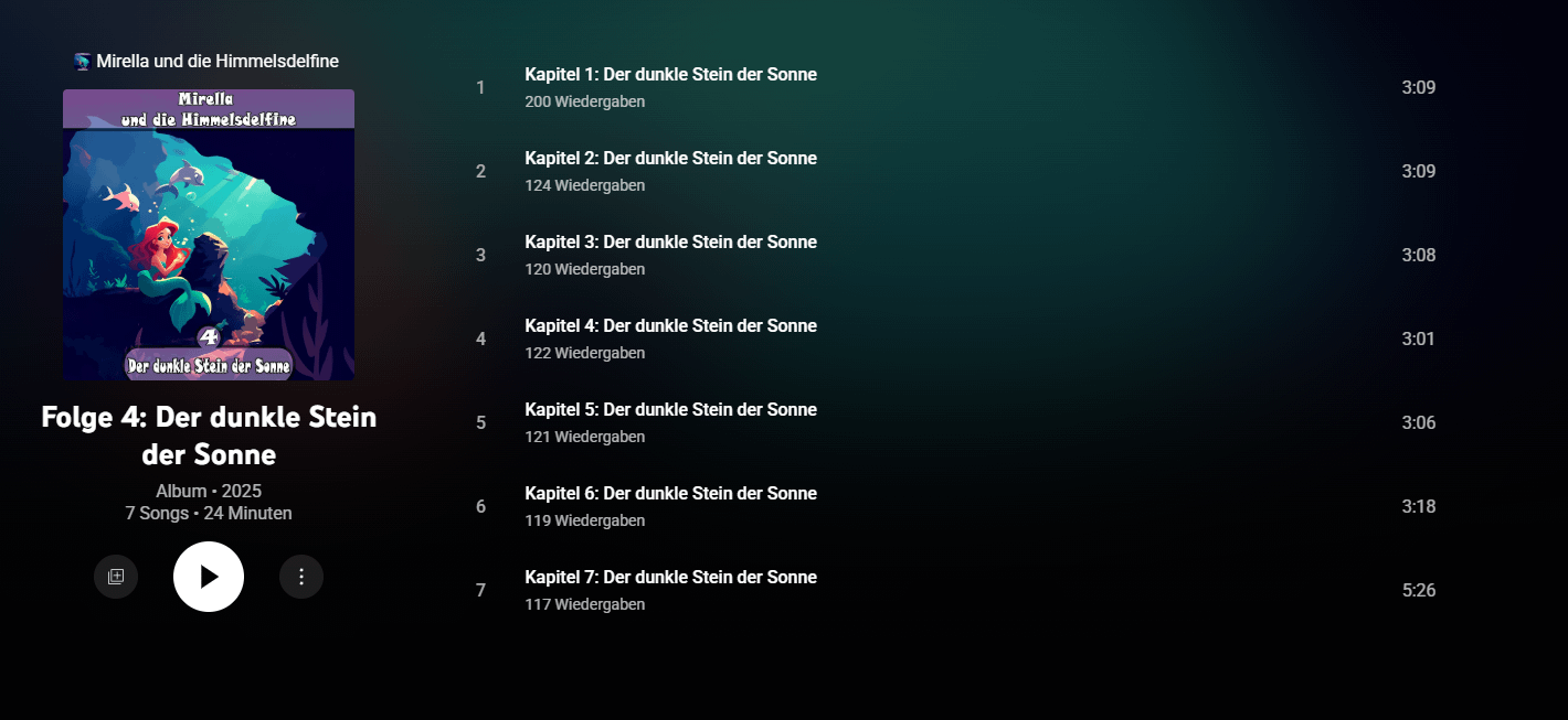 youtube music album starten
